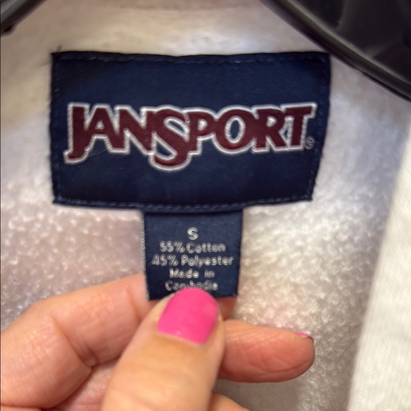 Notre Dame Jansport Hooded Sweatshirt White and Green - Picture 2 of 5